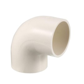 uxcell PVC Pipe Fitting 40mm Slip Socket 90 Degree Elbow Coupling Connector White 2Pcs