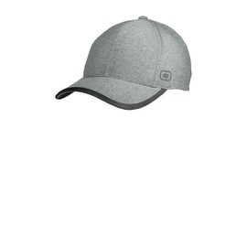 OGIO Unisex Flux Cap | Mesh Baseball Cap for Men & Women, Adjustable Running Hat for Golf, Summer & Hiking, Heather Gear Grey, OSFA
