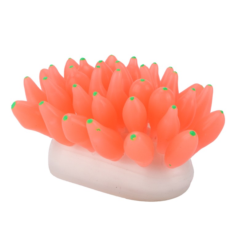 Aquarium Artificial Silicone Decoration Fish Tank Simulation Silicone Coral OrnamentRed