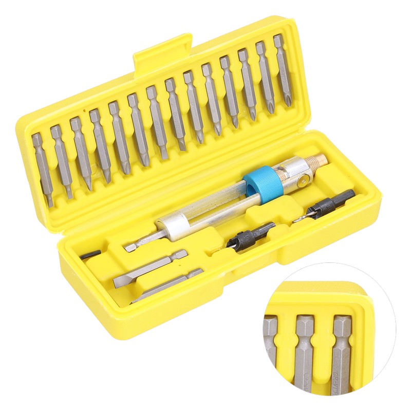 20Pcs Screwdriver Converter 180° Rotation Various Specifications Multifunctional Drill Driver