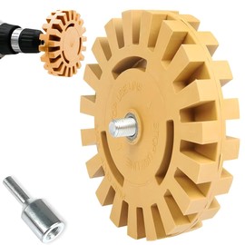 JacobsParts Rubber Eraser Wheel with Drill Adapter Tool Kit - Car Decal Bumper Sticker Pinstripe Graphics Car Wrap - Vinyl & Adhesive Removal Tool
