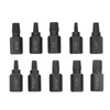 10Pcs Broken Screw Extractor Set 1/4 7/32 3/16 5/32 1/8