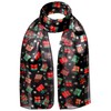Basic Sense Christmas Scarf Silky Satin Neck Scarves, Gift -