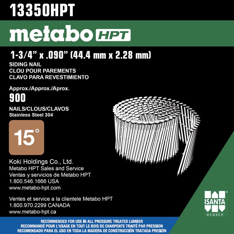 Metabo HPT Siding Nails | 1-3/4 Inch x .090 |