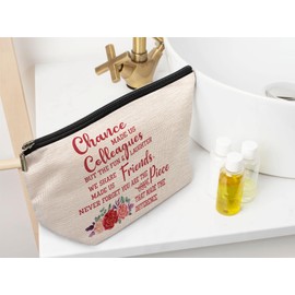 Ayxvt Coworker Gifts Makeup Bag, Coworker Gifts For Women Cosmetic Bag, Coworker Gifts For Women Christmas, Coworker Leaving Gifts For Women, Farewell Gifts For Coworkers