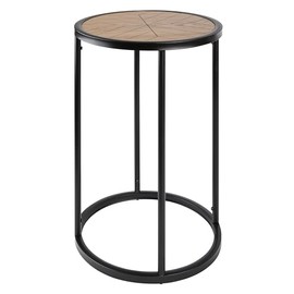 Canarm Birkett Metal Side Table, Brown