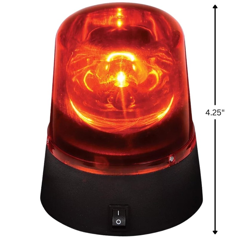 Rhode Island Novelty 4.25" RED POLICE BEACON LIGHT