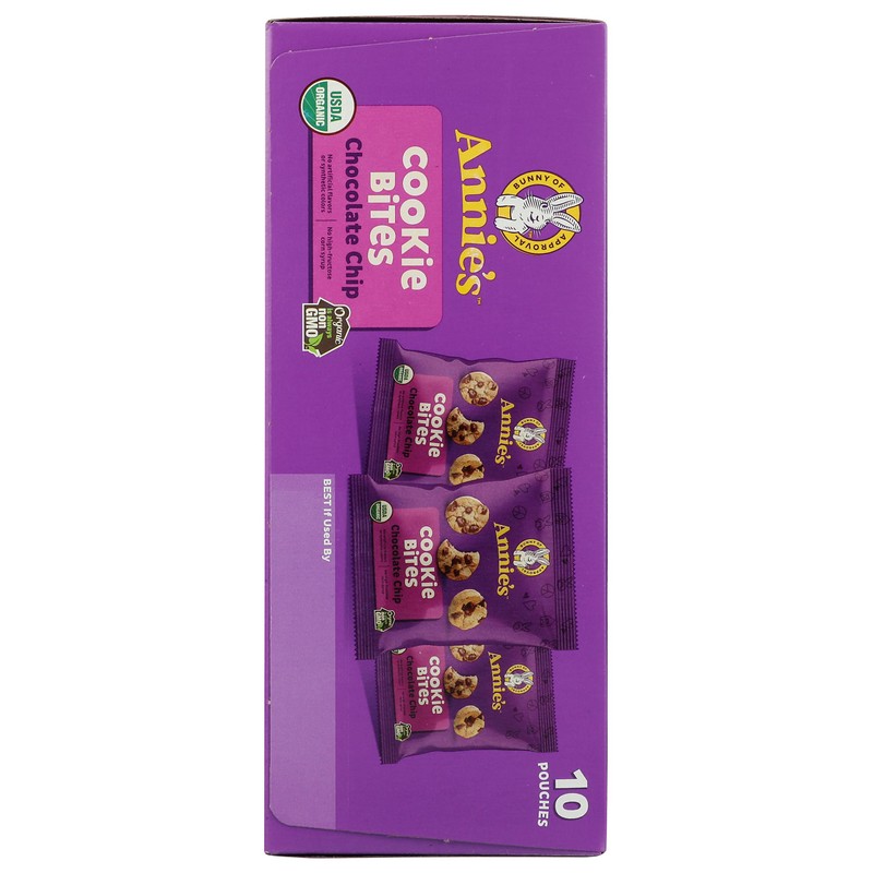 Annie's Organic Chocolate Chip Cookie Bites, 10 Pouches, 10.5 oz