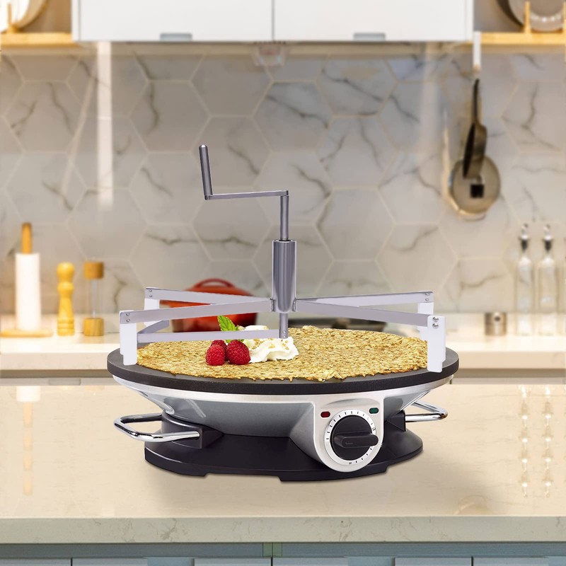 MUSESPANI 40cm Stainless Steel 304 Crepe Spreader Tool and Pancake
