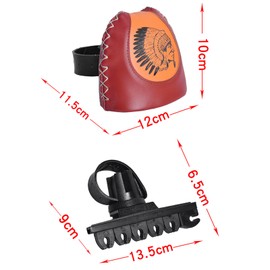 4/6 Arrow Quiver,Brown Leather Quiver Arrow Holder, Recurve Bow Quiver, Quick Shoot System Longbow Recurve Bow Quiver,Adjustable Archery Arrow Quiver for Hunting Shooting Practice (6)