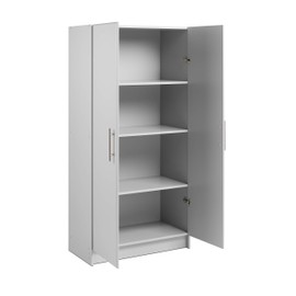 Prepac Elite 32" Storage Cabinet, Elite 32" Storage Cabinet, Light Gray