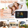 KOCASO Upgraded Projection Weather Alarm Clock Atomic Projection Alarm Clock