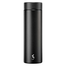 LURCH Mini Bottle Vacuum Flask with Powder Coating 300 ml Black