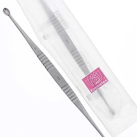 Large Sharp Spoon, Kosmetex Double Spoon According to Volkmann, Sterile Scraper, Cyst Spoon, Cyst Peeler, 16.5 cm