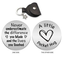FZTUON Retirement Pocket Hug Token - Thank You Gifts for Retired School Employee Coworker Teacher Nurse Retiree, Farewell Gifts for Boss Lady Colleagues Leaving Moving