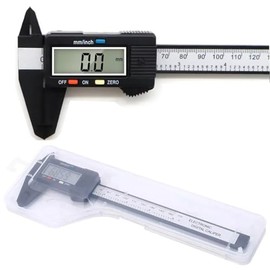 LCD Screen Digital Caliper, 150mm Caliper Measuring Tool, Inch/Millimeter Conversion, Lightweight Digital Vernier Caliper, Measuring Tools Calipers Gauge, Carbon Fiber, 150mm/6''