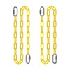 2Pcs 60" Heavy Duty Hanging Chains with Carabiners 1000 LBs