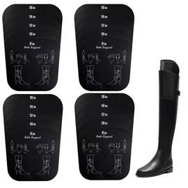 HILLHOME 2 Pairs 4 Sheets Boot Shapers Shaft Boots Tree 5 Sizes in one 8/10/12/14/16inch for Knee High Tall Boots Great Support Form Shaping Inserts for Womens and Mens Shoes