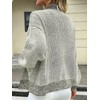 Saodimallsu Womens Open Front Cardigans Long Sleeve Waffle Knit Shawl