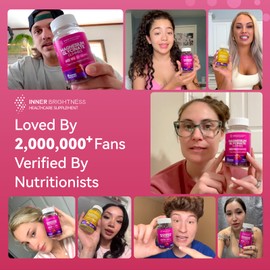 Magnesium Glycinate Gummies 600mg, Non-GMO, Gluten-Free, Magnesium Gummies for Adults & Kids, Sleep, Relaxation & Focus, Mixed Berry Flavor, 60 Count