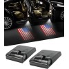 Evotech 2 Pcs American Flag Wireless LED Car Door Projection