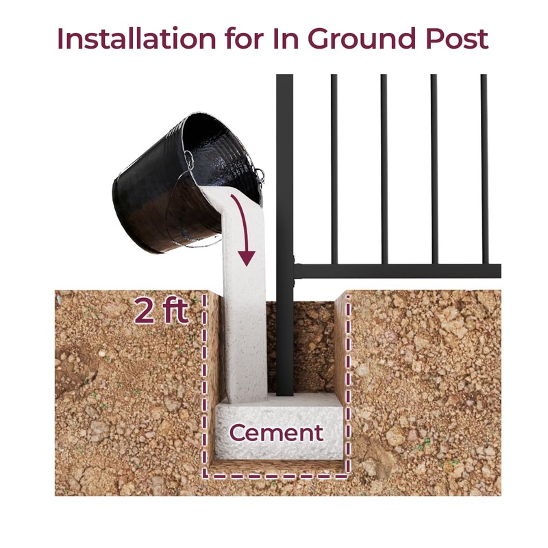 CR Fence & Rail 6ft Top Mount End Post (NOT