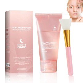 Unbranded Medicuben Collagen Night Wrapping Mask 2.53 fl.oz Nourish and Moisturize Skin US