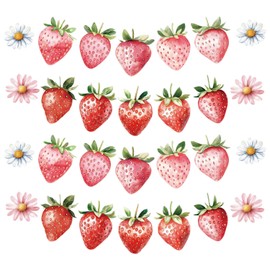 Berry First Birthday Banner Decor Strawberry Baby Shower Hanging Banner Berry Garland for Strawberry Themed Party Favors Supplies