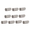 10PCS Round Coupling Nuts 304 Stainless Steel Female Thread Cylindrical