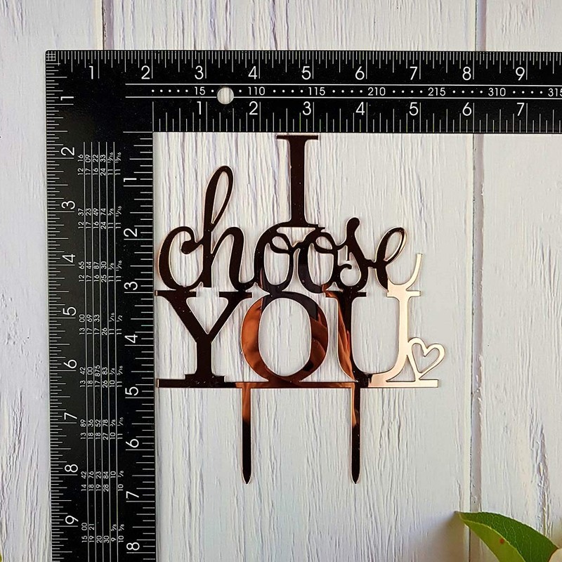 Decoración para tarta de boda con texto en inglés "I