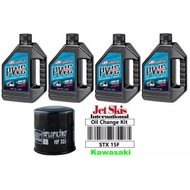 JSI Maxima Oil Kit For Kawasaki Jet Ski STX 15F STX-15F Oil Change Kit Oil Filter JT 1500 JT1500