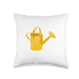 Garden Watering Can Throw Pillow