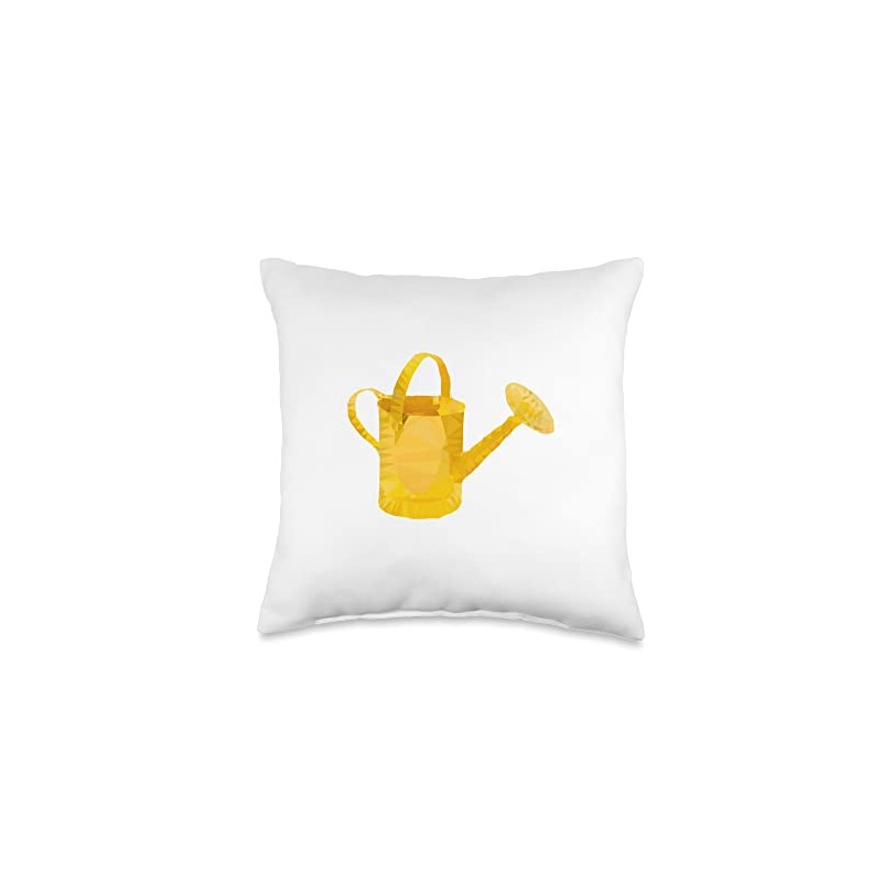 Garden Watering Can Throw Pillow