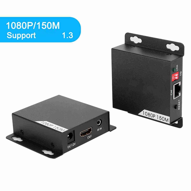 150m/492ft 1080P HDMI Extender Lossless Transmitter Receiver Adapter Kit