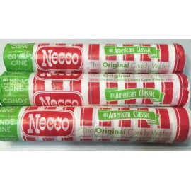 Necco Wafers 3 rolls rare candy cane