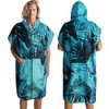 Pilotfish Surf Poncho Changing Robe Towel - Hooded, Zippered Towel