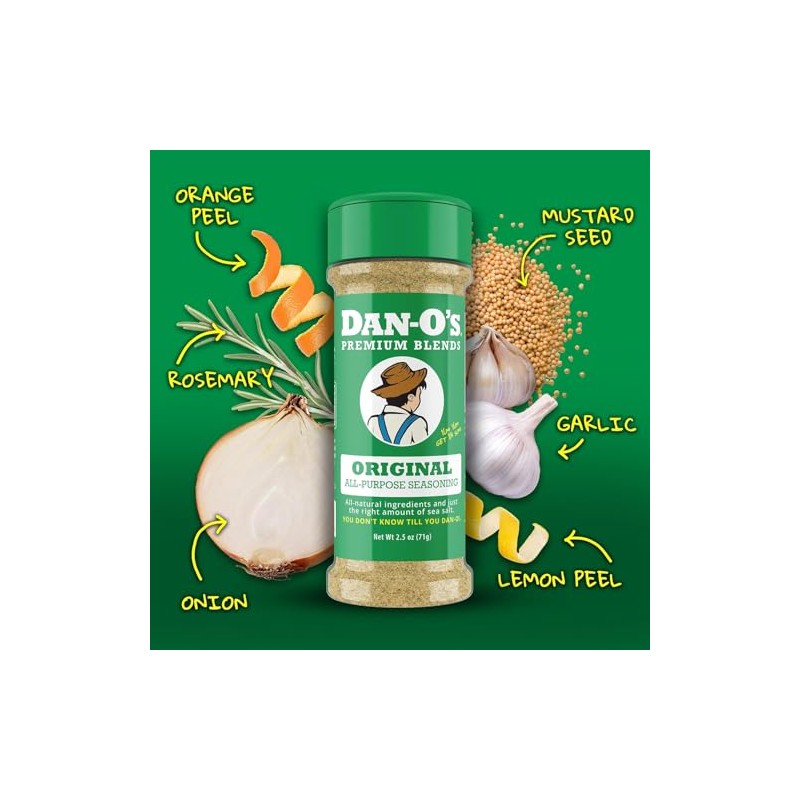 Dan-O's Original Seasoning Medium Bottle 2 Pack
