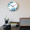 SPUNKER Christmas Clock for Bedroom,Winter Forest Wall Clocks for Living