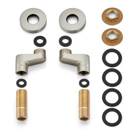 gotonovo Clawfoot Tub Adapter 3-3/8 Inch Adjustable Swing Arms for Kitchen Faucet Bathtub Bathroom Shower Faucet Set Commercial Utility 1 Pair 2.2 inch Brushed Nickel