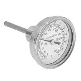 Dial Metal Test Thermometer,‑18‑120℃ Dial Thermometer Barbecue Oven Bimetallic Thermometer Pointer Type Temperature Gauge