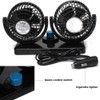 Itian 360 Rotating Double Mini Electric Car Fan, Electric Car
