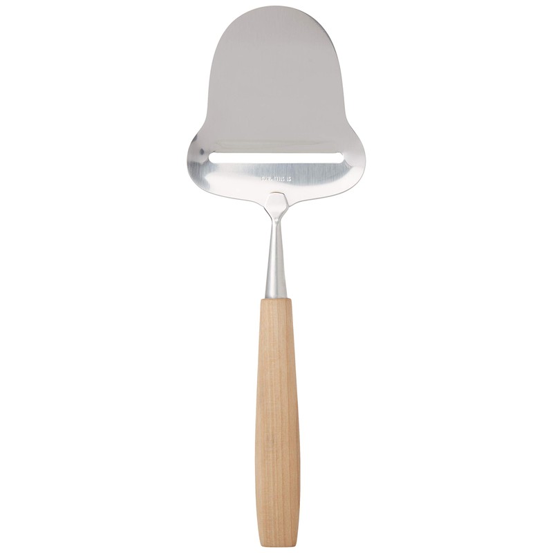 Norpro Stainless Steel Cheese Plane Slicer with Wooden Handle, Silver