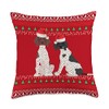 German Shorthaired Pointer Christmas GSP Ugly Holiday Throw Pillow