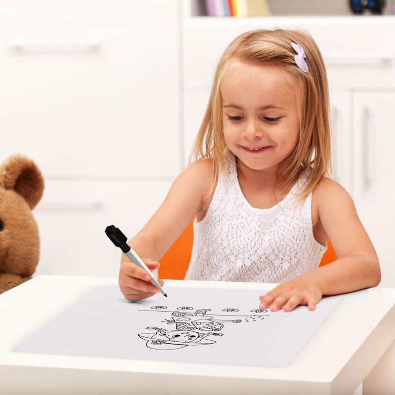 MAKELLO Small White Board A4 Dry Erase Board for Kid,