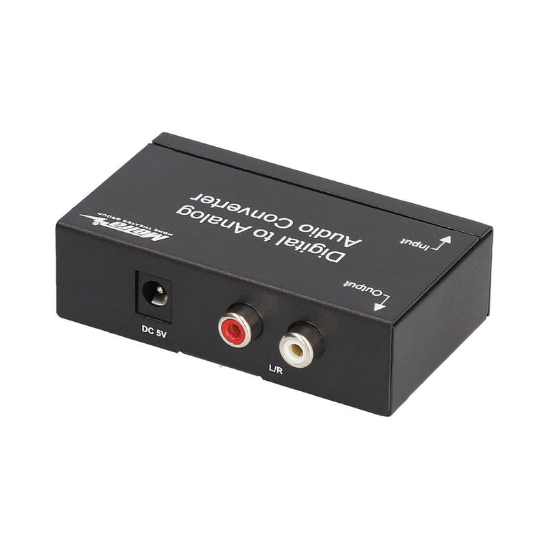 Metra CS-DAC2 Digital TOSLINK/Optical SPDIF to RCA Audio Converter