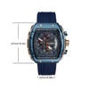 TIME100 Watch for Men Chronograph Calendar Square Face Luminous Punk