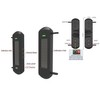 HTZSAFE Solar Wireless Outdoor Photoelectric 3 Beam Sensor Waterproof(IP66) Wireless