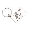 Birthday Keychain Stainless Steel I Love You More The End