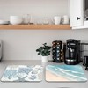 Beach Dish Mat Drying Kitchen Mat 2 Pack Sea Conch