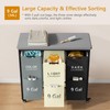 Gewudraw 3 Section Laundry Sorter with Ironing Board, Laundry Hamper